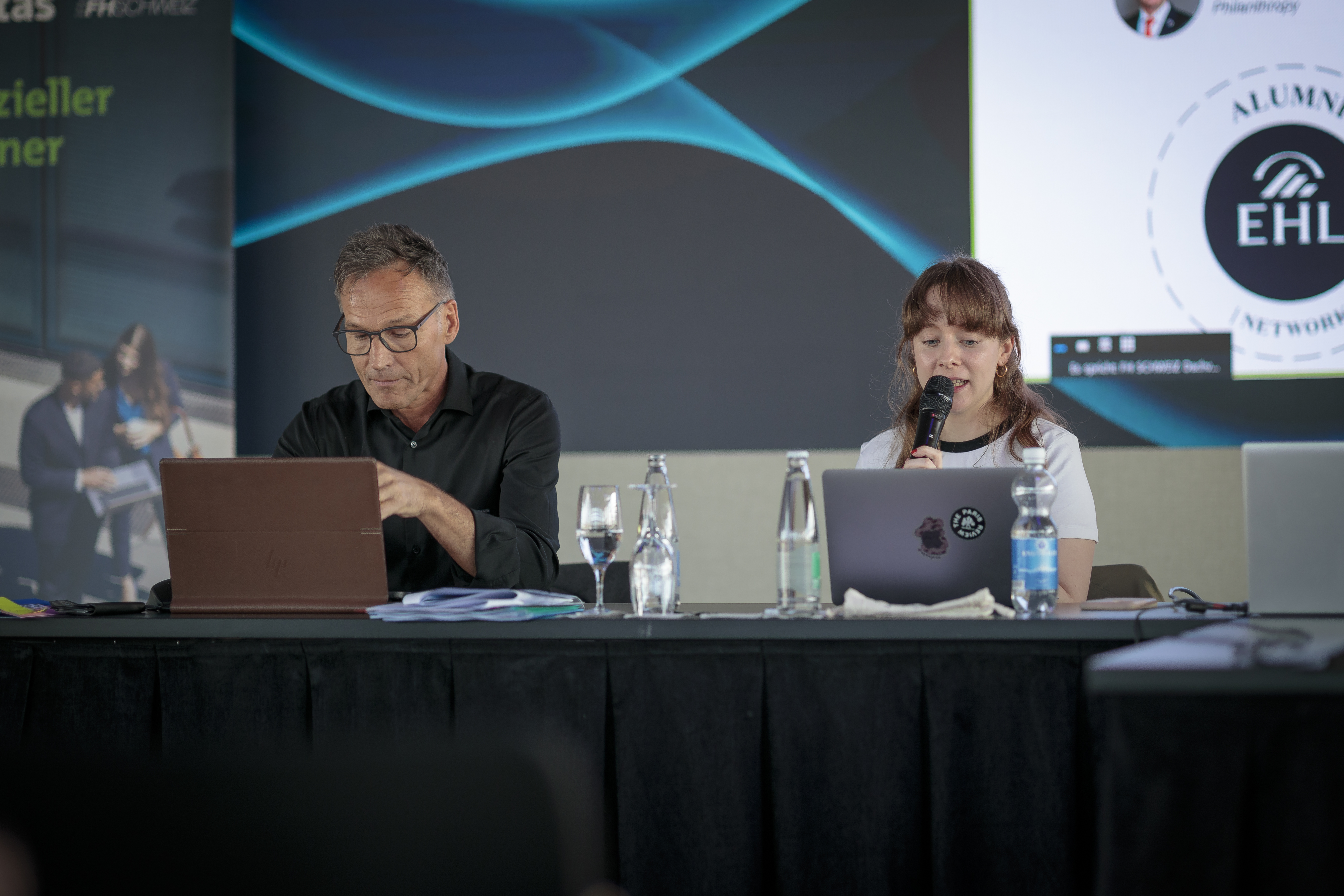 Toni Schmid et Lea Schlenker