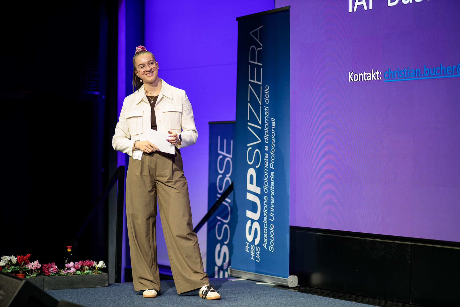 Michelle Eichmann, Diplômée d'une haute école spécialisée, Modération