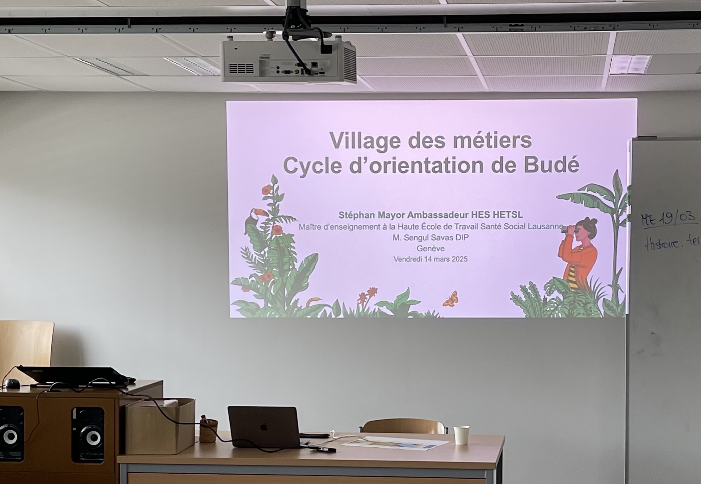 Village des métiers, présentation CO Budé 
