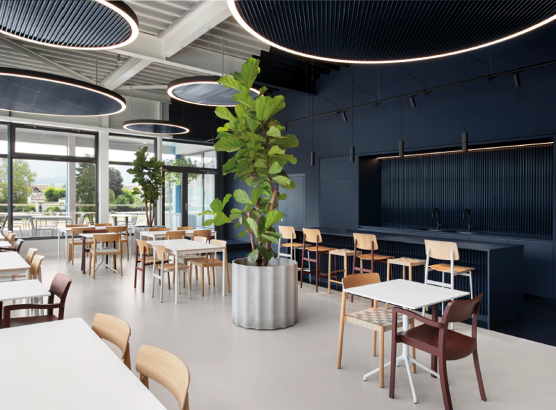 Espace de restauration, imaginé par Aurélie Chèvre